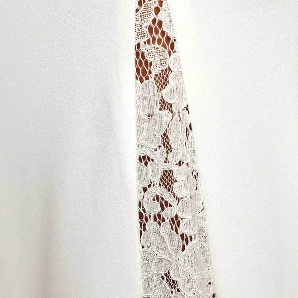 NWOT Lulus Take a Vow White Lace Sleeveless Mermaid Maxi Dress - Picture 5 of 6